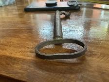 Antique Cast Iron Skeleton Large Gate Key ! - Photo 5