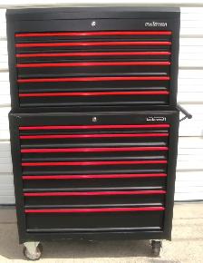 MASTERCRAFT 13 DRAWER 16 GUAGE STEEL TOOL CHEST / BOX