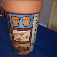 POT NEUF CÉRAMIQUE BOUTEILLE VIN FROIDE SANS GLACE 9'HAU: $10.00