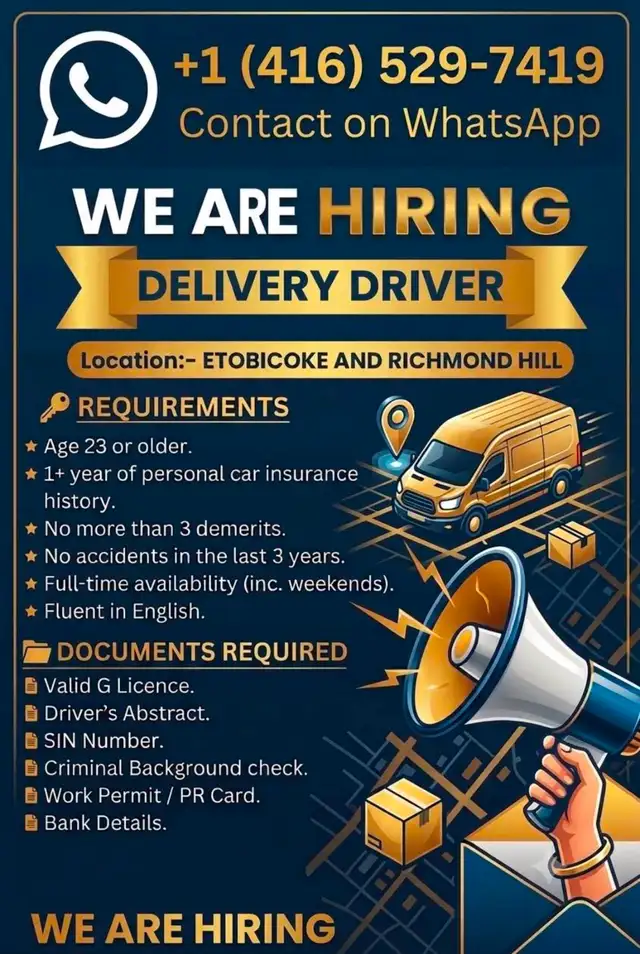Amazon Delivery Driver Job