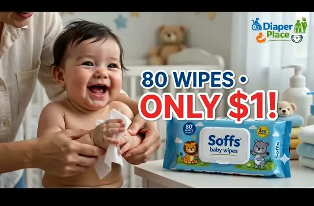 Soffs Baby Wipes (80 counts) just for $1
