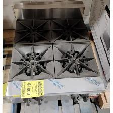 Rosko Countertop 4 Burner Commercial Gas Stovetop