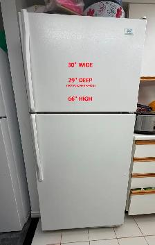 30'  WHIRLPOOL FRIDGE WHITE  - 2 DOOR - Photo 2