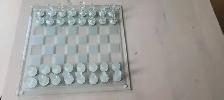 14' Crystal Glass Chess Set- Excellent Condition - Photo 3