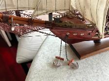 ONE BEAUTIFUL HAND BUILT  19 CENTURY FRIGATE SHIP