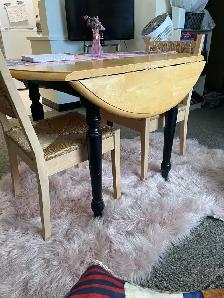 Drop Leaf Table with Two Chairs - Photo 3
