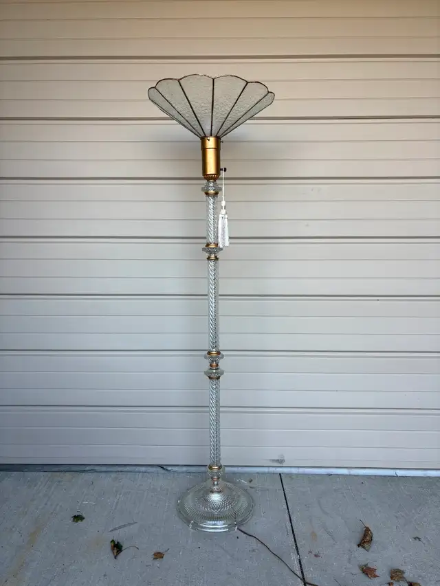 Beautiful Glass Floor Lamp
