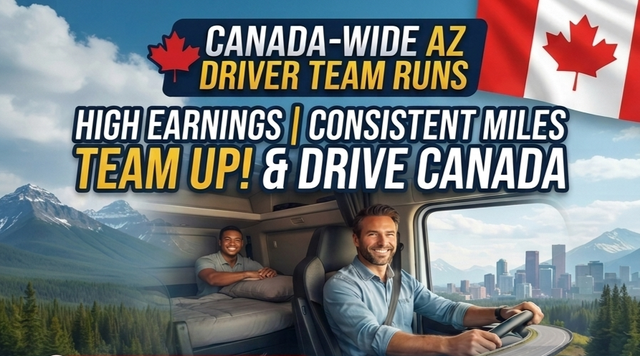 AZ team drivers CANADA WIDE RUNS