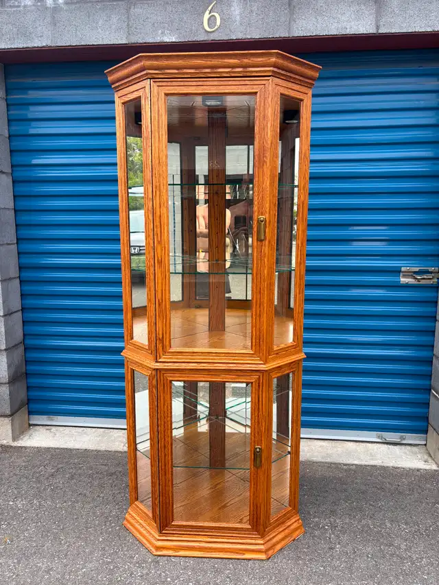 Beautiful Corner Curio Cabinet
