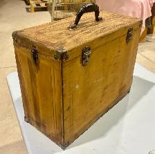 Antique Dovetailed Oak Machinist Tool Chest w Multiple Drawers - Photo 7