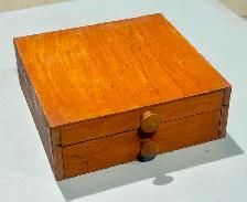 Vintage Steel Auger Set In Handmade Wooden Box - Photo 2