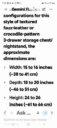 3 drawers side table - Photo 4