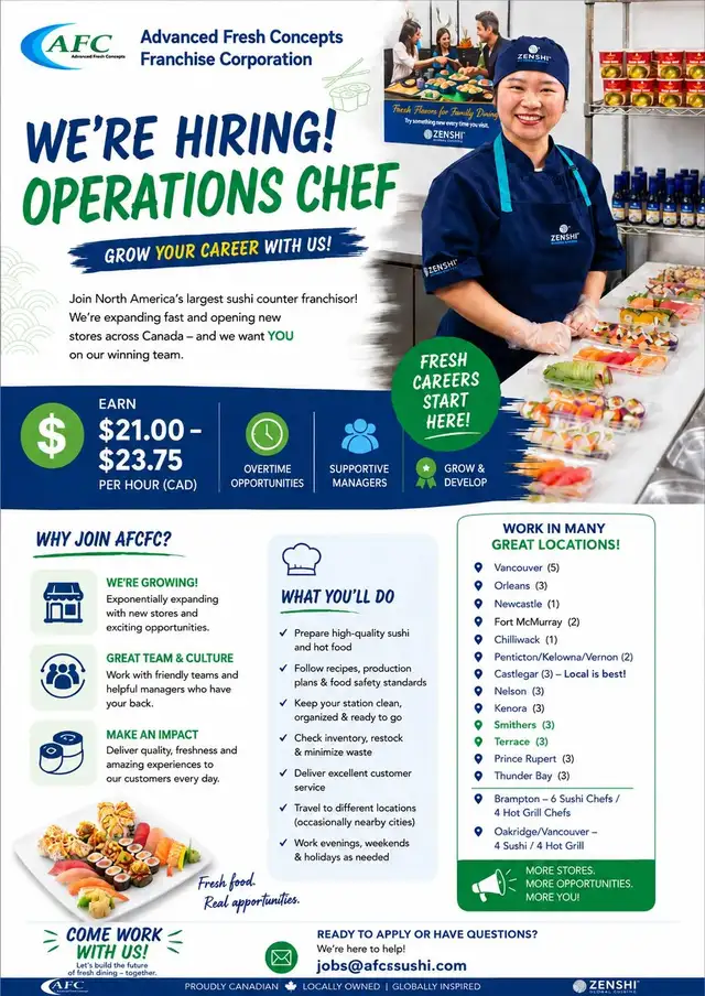 Operational Sushi Chefs