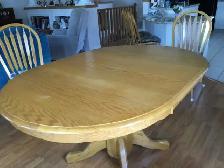 OAK TABLE & CHAIR SET FOR SALE - Photo 5