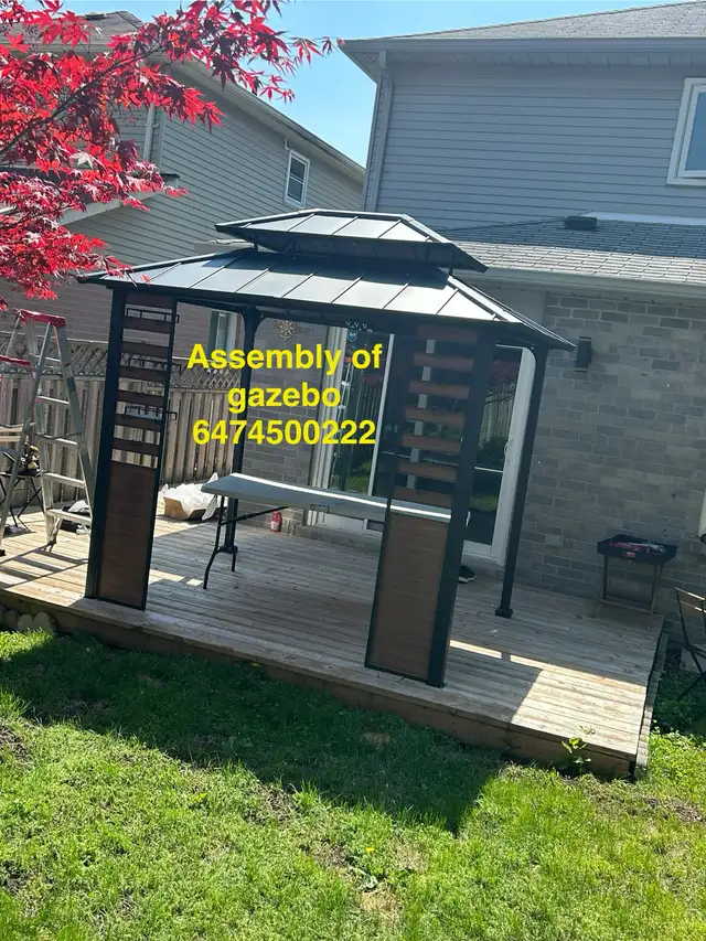 !!! gazebo & assembly !!!