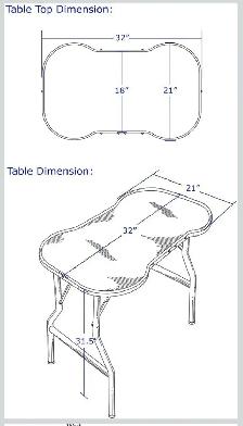 Bone Shaped  (Purple Coloring) $95Grooming Table - Photo 3