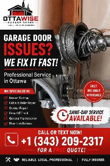 Garage door repair & Installation
