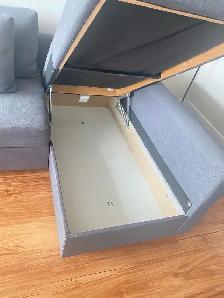 IKEA FRIHETEN Sleeper Sectional Sofa with Storage – Excellent - Photo 5