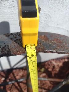 Antique 19 inch metal wheel - Photo 2