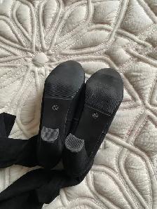 Bottes hautes noires, au-dessus du genou, à mollet larges - Photo 2