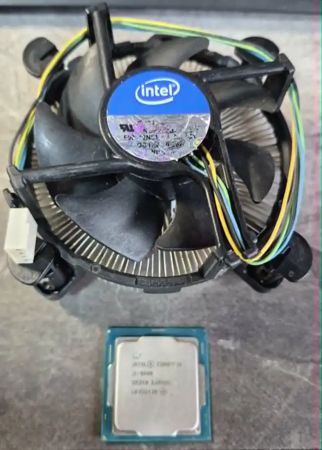 INTEL i5-8600 6-CORE CPU   INTEL COPPER COOLER – LGA1151