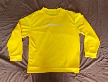 BRAND NEW MEN'S CREW NECK LONG SLEEVE T-SHIRT (2XL - YELLOW)
