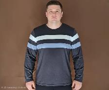 MEN'S CREW NECK LONG SLEEVE T-SHIRT (2XL) - Photo 2