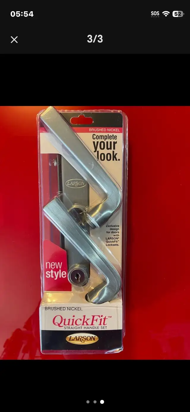 LARSON NICKLE STORM DOOR SET