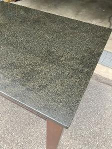 Granite Top Dining Room Table with Solid Wood Legs - Photo 2
