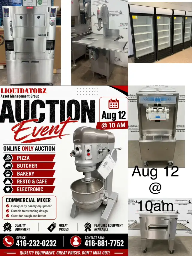 700  items online auction: ice cream maker espresso mixer & more