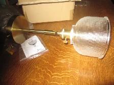 NEW IN BOX UPLANTIN GOLD WALL SCONCE OR CEILING FIXTURE - Photo 3