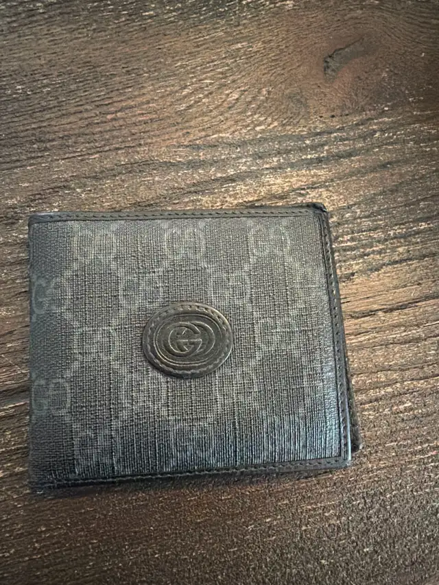 Gucci Black Monogram Card Holder
