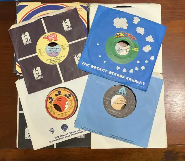 45 tours, chanteurs anglophones