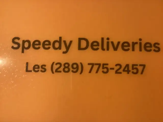 SPEEDY DELIVERIES,DO YOU NEED A SMALL DELIVERY CALL 289-775-2457