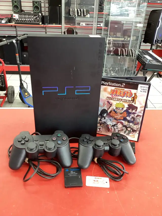 PlayStation 2 avec 2 manettes