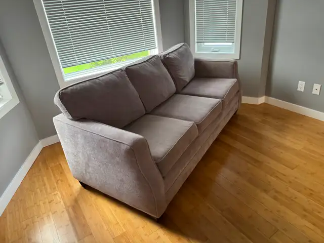 Grey sofa $200 .  No tears or cuts.