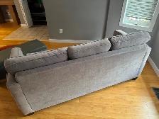 Grey sofa $200 .  No tears or cuts. - Photo 5