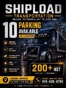 Truck trailer parking available