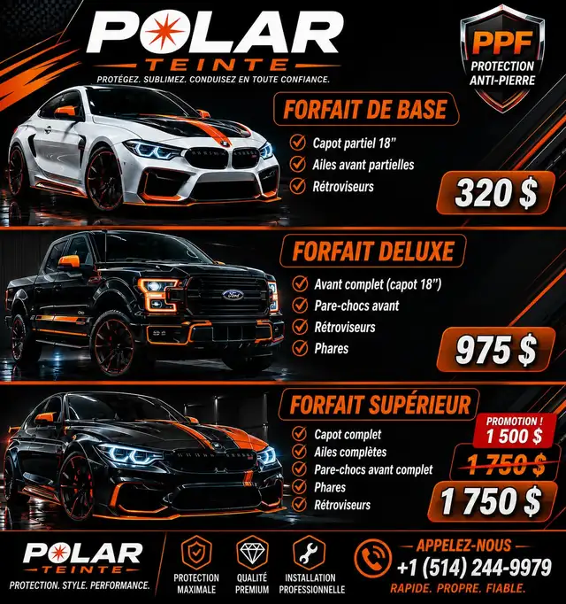 Polar teinte PPf vitres teintées tint