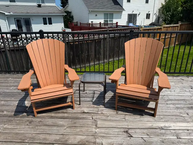 CR Plastics Composite Adirondack chairs (2)
