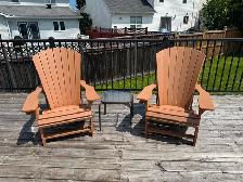 CR Plastics Composite Adirondack chairs (2)
