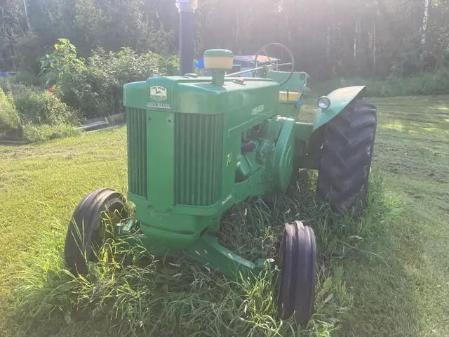 antique John Deere tractor