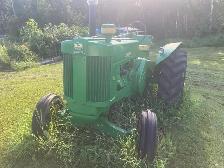 antique John Deere tractor