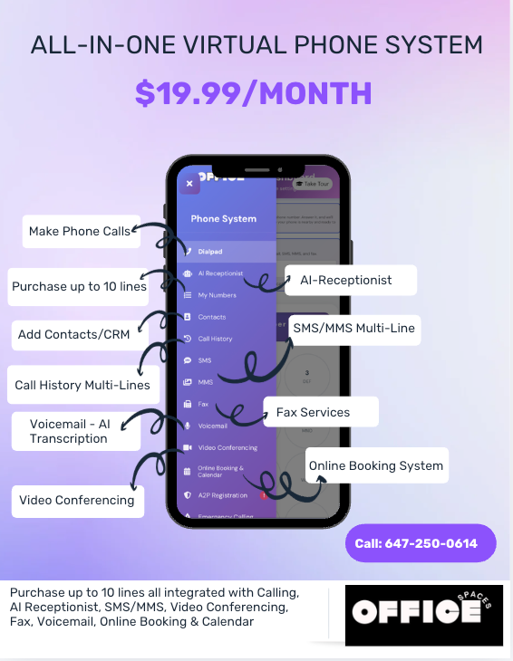 Virtual Phone System $19.99/month