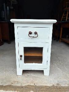 Solid Wood Side Table (Needs new paint job)