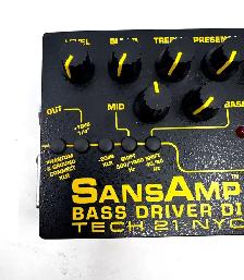 Tech 21 SansAmp Bass Driver DI V2 Bass Preamp & Effects Pedal - Photo 6
