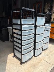 Three Plastic Shelving Units. - Photo 2