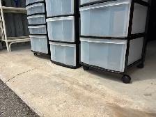 Three Plastic Shelving Units. - Photo 4