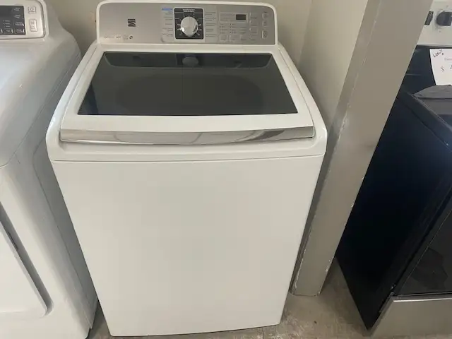 Laveuse seule top load blanche sans agitateur Kenmore