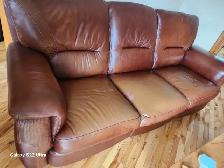 DIVAN EN CUIR VÉRITABLE À VENDRE - Photo 2
